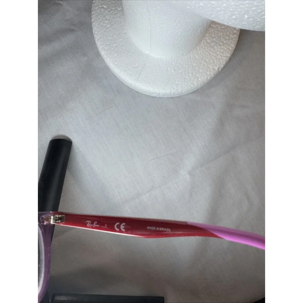 Ray-Ban JR RB1586 3777 Pink Crystal Ruby Red Eyeglasses‎ Frame 47-16-130 11174